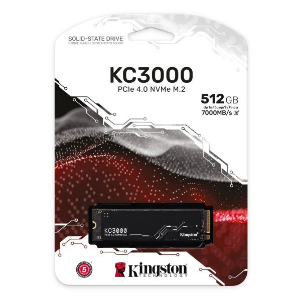 Imagen de Kingston KC3000 SSD NVMe 512GB SKC3000S/512G