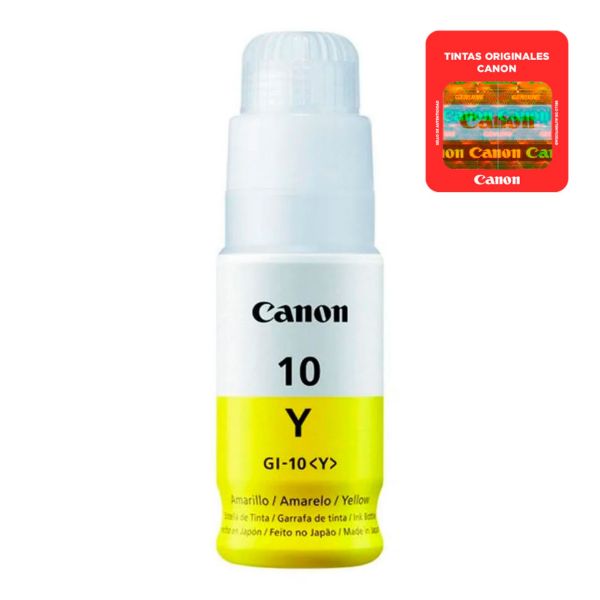 Imagen de Botella De Tinta Canon Amarillo GI-10 Y 70ml