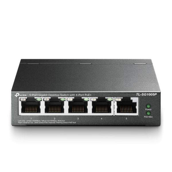 Imagen de Switch Tp-Link Tl-sg1005lp 5 Puertos 10/100/1000 4 PoE