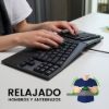 Imagen de Teclado Ergonómico Usb Perixx 335 Multimedia Español