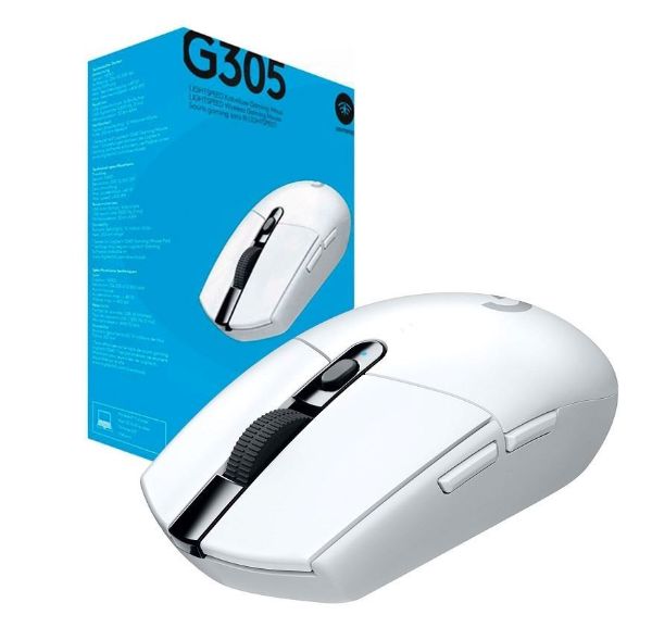 Imagen de Mouse Logitech G305 gaming inalambrico blanco
