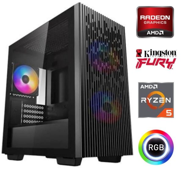 Imagen de Equipo Gamer Ryzen 5 8500G, 16GB, 1TB NVMe, Gráficos Radeon, periféricos