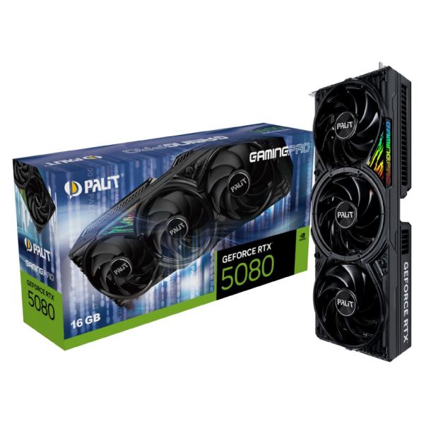 Imagen de Tarjeta Video GeForce RTX 5080 GamingPro 16GB GDDR7 Palit