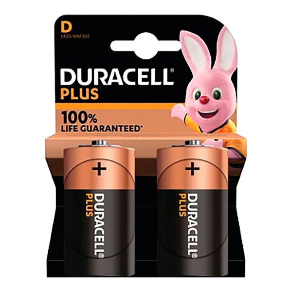 Imagen de Pilas Duracell Plus Power D Pack x2