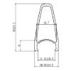 Imagen de Par De Ruedas De Aluminio Bucklos 40mm 24 Rayos