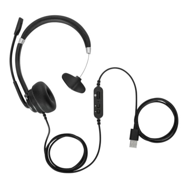 Imagen de Auriculares Cableados MonoAural Usb-A Targus Aeh101tt