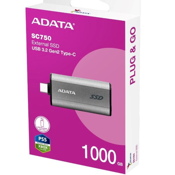 Imagen de Disco Externo SSD 1TB Para Play Xbox Adata USB C 3.2