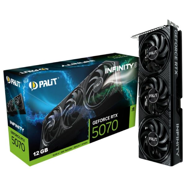 Imagen de Tarjeta Video GeForce RTX 5070 Infinity3 12GB GDDR7 Palit