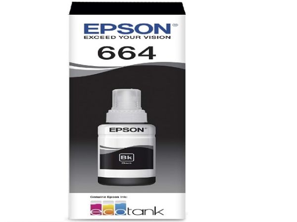 Imagen de Epson T664 - 70 ml - negro - recarga de tinta - para Epson L110, L200, L310, L380, L395, L495, L575, L606, L655, L656, L1300, L1455 