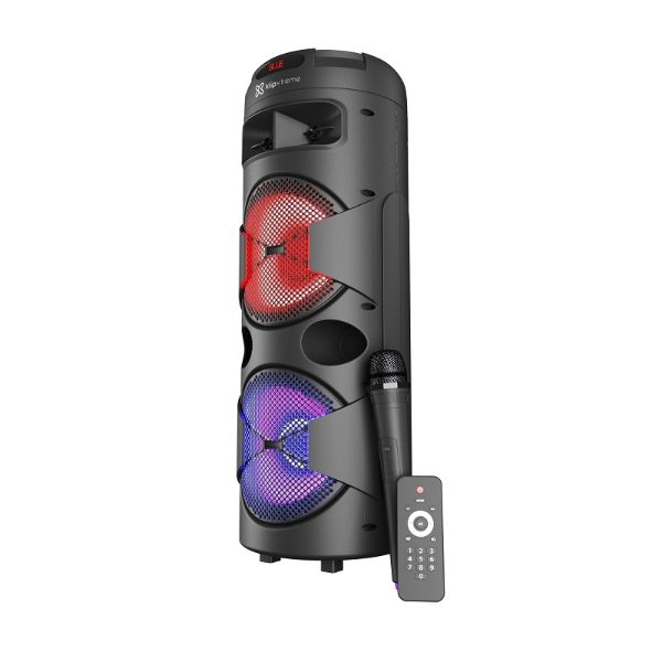 Imagen de Klip Xtreme KLS-601 - Speaker system - Black - 2x8" Battery Wls Mic