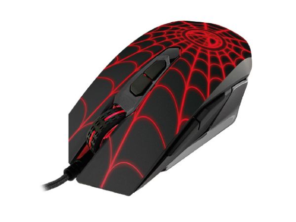 Imagen de Xtech - XTM-M520SM - Mouse - USB - Wired - black  and red - Gaming Spider-Man