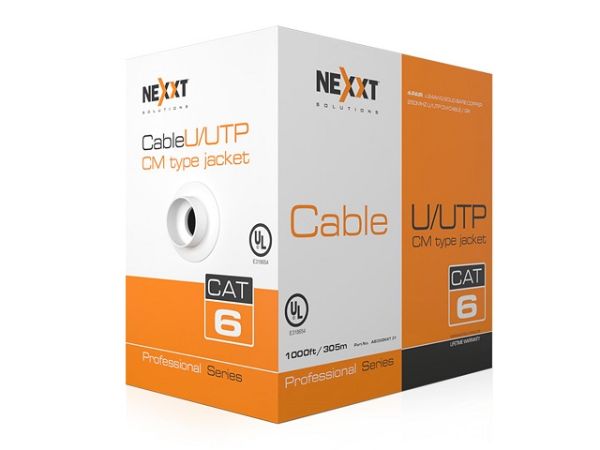 Imagen de Nexxt Professional Cat6 UTP Cable 4P 24AWG CM 305m BL
