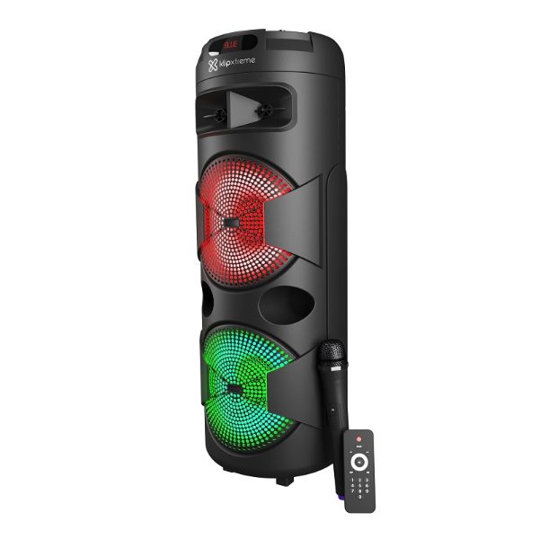Imagen de Klip Xtreme KLS-890 - Sistema de altavoces - Negro - 2x12" Batería Wls Mic