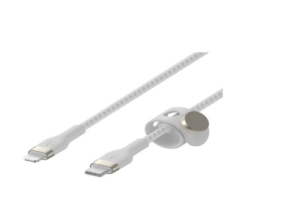 Imagen de Belkin BoostCharge - Cable Lightning - 24 pin USB-C macho a Lightning macho - 2 m - blanco