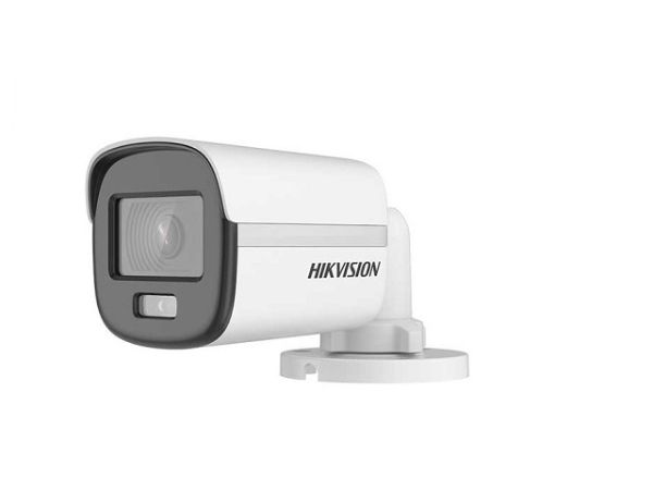 Imagen de Hikvision 2 MP Smart Hybrid Light with ColorVu Audio Fixed Mini Bullet Camera - Switchable signals (TVI/AHD/CVI/CVBS) - audio over coaxial cable - built-in mic - Plastic- Outdoor  - fixed focal 2.8mm - DWDR - 1920x1080 - IP67 - 20M IR - 20M White light