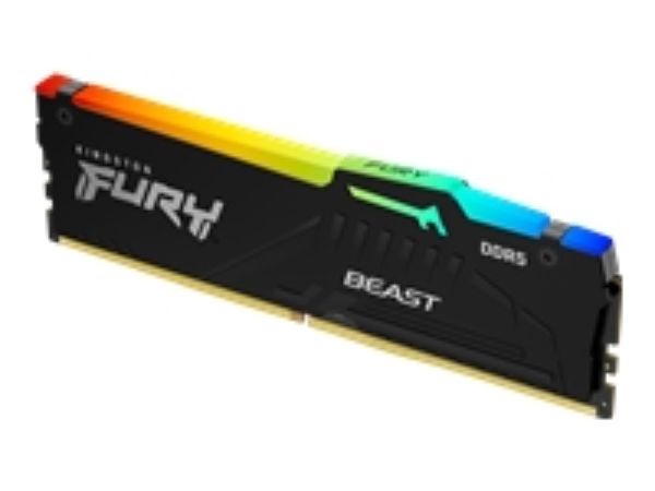 Imagen de Kingston FURY Beast RGB - DDR5 - módulo - 32 GB - DIMM de 288 contactos - 5600 MT/s / PC5-44800 - CL40 - 1.25 V - sin búfer - on-die ECC