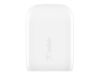 Imagen de Belkin - Adaptador de corriente - tecnología PPS - 30 vatios - 3 A - Fast Charge, PD 3.0 (24 pin USB-C) - blanco