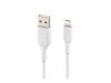 Imagen de Belkin BoostCharge - Cable Lightning - Lightning macho a USB macho - 2 m - blanco