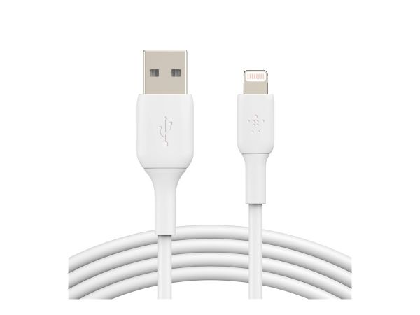Imagen de Belkin BoostCharge - Cable Lightning - Lightning macho a USB macho - 2 m - blanco