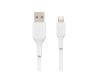 Imagen de Belkin BoostCharge - Cable Lightning - Lightning macho a USB macho - 2 m - blanco