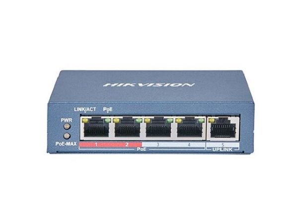 Imagen de Hikvision - Switch - Ethernet - 4 - Fast Ethernet - Smart POE
