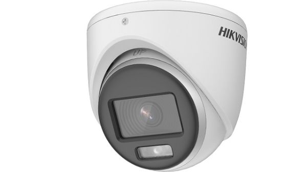 Imagen de Hikvision Turbo HD with ColorVu DS-2CE70DF0T-MF - Cámara de videovigilancia - torreta - a prueba de polvo / impermeable - color (Día y noche) - 2 MP - 1080p - montaje M12 - focal fijado - compuesto, AHD, CVI, TVI - DC 12 V