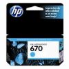 Imagen de HP 670 - Cián - original - Ink Advantage - cartucho de tinta - para Deskjet Ink Advantage 3525, Ink Advantage 46XX, Ink Advantage 5525, Ink Advantage 6525