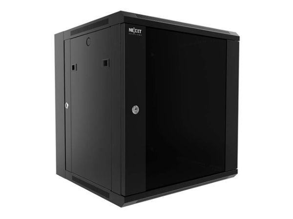 Imagen de Nexxt Solutions Infrastructure - Wall mount enclosure - SPCC steel / Tempered glass - Black / RAL 9005