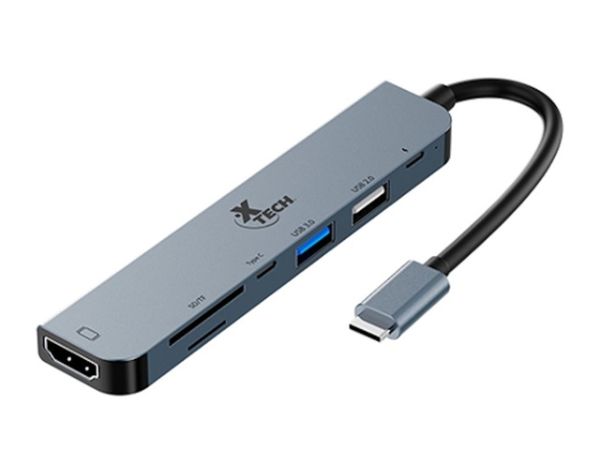 Imagen de Xtech - Hub - 7 puertos - USB-C® 7-in-1 XTC-571