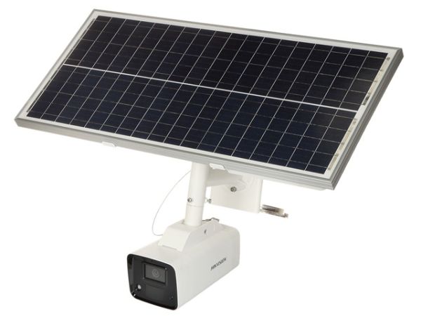 Imagen de Hikvision 4MP ColorVu Solar-powered Security Camera  - 2 Way Audio - Outdoor - H.265+ - fixed focal 4mm -  2560 × 1440 -  DWDR - IP67 - 4G (LTE-TDD/LTE-FDD/TD-SCDMA) communication