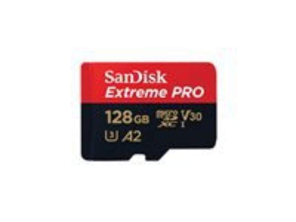 Imagen de SanDisk Extreme Pro - Tarjeta de memoria flash (adaptador microSDXC a SD Incluido) - 128 GB - A2 / Video Class V30 / UHS-I U3 / Class10 - microSDXC UHS-I
