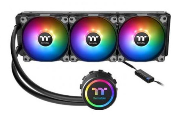 Imagen de Thermaltake Water 3.0 360 - ARGB Sync Edition - sistema de refrigeración líquida del procesador - Tamaño del radiador: 360 mm - (para: LGA1156, AM2, AM2+, LGA1366, AM3, LGA1155, AM3+, LGA2011, FM1, FM2, LGA1150, LGA2011-3, LGA1151, AM4, LGA2066, TR4, LGA1200) - 120 mm