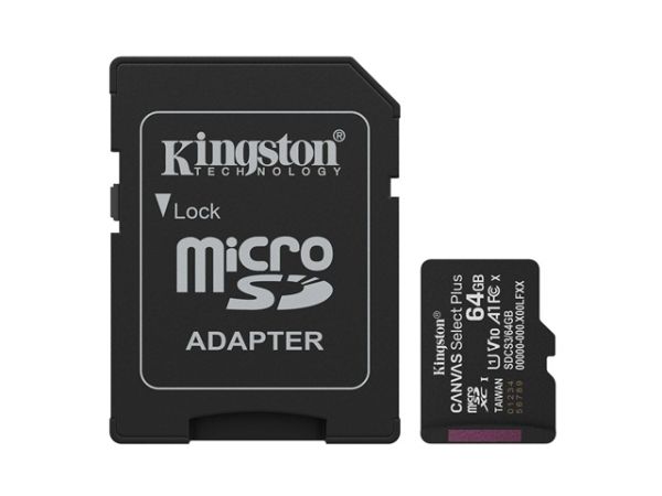Imagen de Kingston - Flash memory card - microSDHC - 64GB microSDXC Canvas Select P