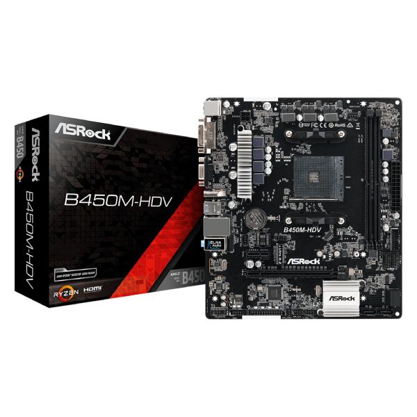 Imagen de Asrock B450m-hdv Am4