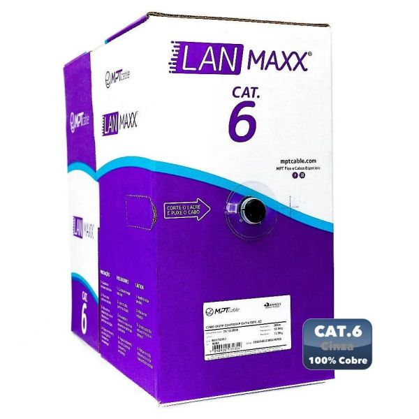 Imagen de Cable Ethernet Cat6 Utp Ext. Bobina 305m
