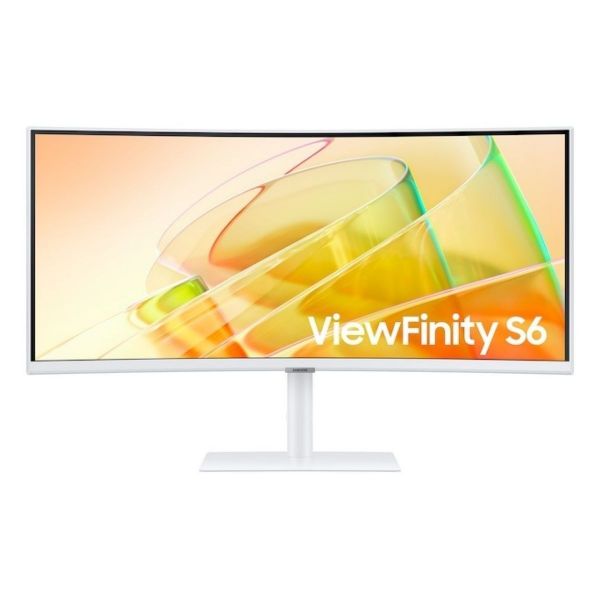 Imagen de Samsung 34" Curvo ViewFinity S6 100Hz BLANCO UWQHD Thunderbolt LS34C654