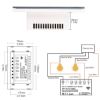 Imagen de Interruptor Moes US2 WiFi/RF Táctil 2 B. Tuya Negr