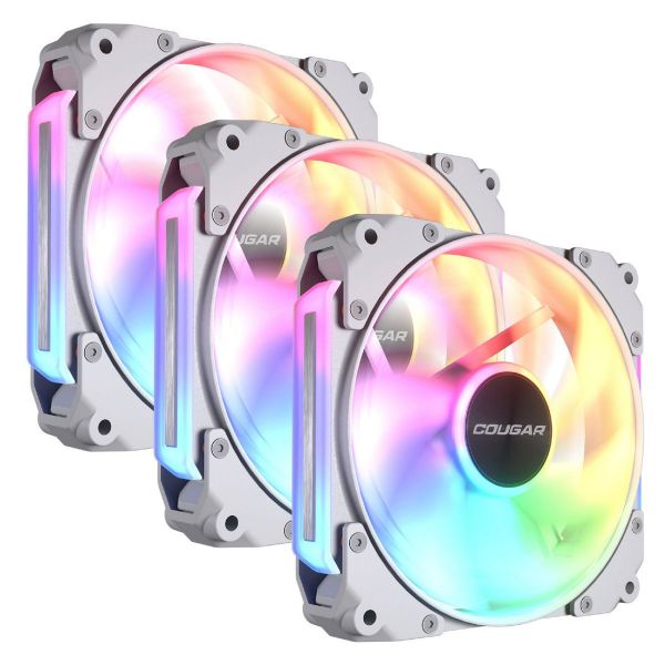 Imagen de Fan Cougar Apolar 120 Reverso Argb White (x3 Pack)