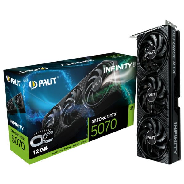 Imagen de Tarjeta Palit Geforce Rtx 5070 Infinity 3 Oc 12gb