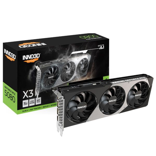 Imagen de Tarjeta Inno3d Geforce Rtx 5080 X3 16gb Gddr7