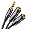 Imagen de Adaptador Ugreen Audio 3,5 Macho A 2 3,5 Hembra