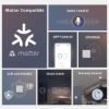 Imagen de Interruptor Sonoff M5 3 Gang Matter Gris