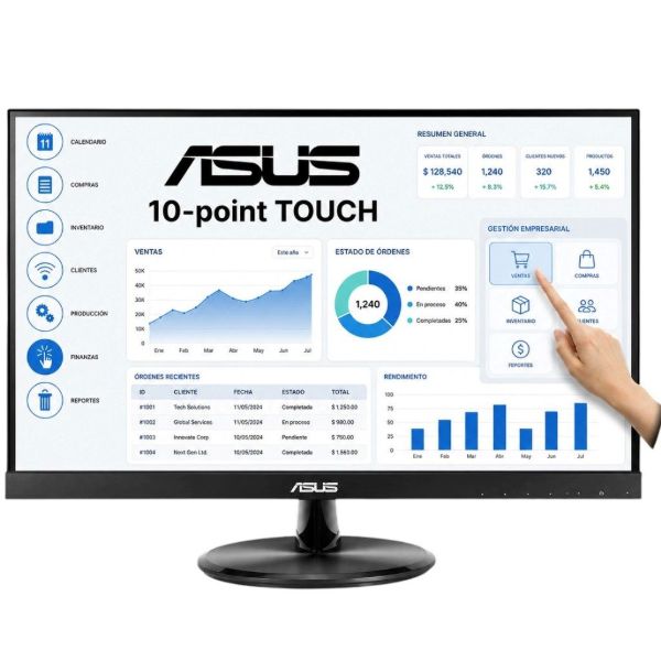 Imagen de Monitor Asus 21.5 Tactil FHD IPS HDMI VGA