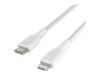 Imagen de Belkin BOOST CHARGE - Cable Lightning - USB-C (M) a Lightning (M) - 1 m - blanco - suministro de potencia USB (18W) - para Apple iPad/iPhone/iPod (Lightning)