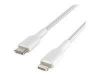Imagen de Belkin BOOST CHARGE - Cable Lightning - USB-C (M) a Lightning (M) - 1 m - blanco - suministro de potencia USB (18W) - para Apple iPad/iPhone/iPod (Lightning)