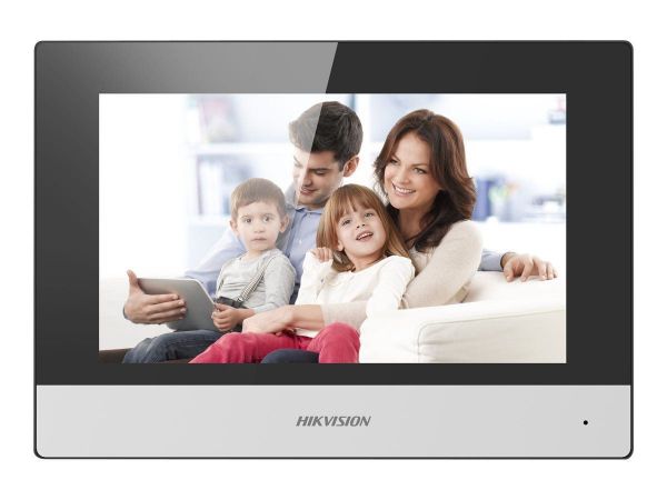 Imagen de Hikvision DS-KH6320-WTE1 - Sistema de intercomunicación de vídeo - inalámbrico, cableado - LAN 10/100, 802.11b, 802.11g, 802.11n - 7" monitor LCD