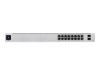 Imagen de Ubiquiti UniFi Switch USW-16-POE - Conmutador - Gestionado - 16 x 10/100/1000 (8 PoE+) + 2 x Gigabit SFP - sobremesa, montaje en rack - PoE+ (42 W)