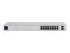Imagen de Ubiquiti UniFi Switch USW-16-POE - Conmutador - Gestionado - 16 x 10/100/1000 (8 PoE+) + 2 x Gigabit SFP - sobremesa, montaje en rack - PoE+ (42 W)