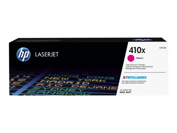 Imagen de HP 410X - Alto rendimiento - magenta - original - LaserJet - cartucho de tóner (CF413X) - para Color LaserJet Pro M452, MFP M377, MFP M477