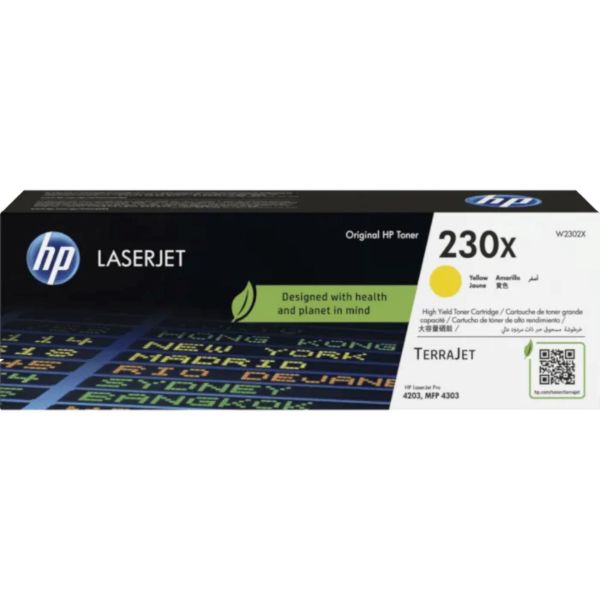 Imagen de HP 230X Yellow Original LaserJet Toner Cartridge (W2302X)